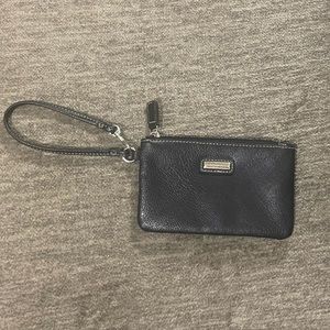 Rosetti Wristlet Vegan Leather Black Pebbled